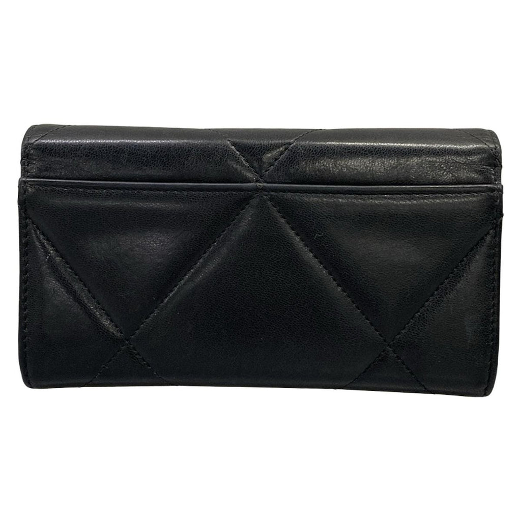 Chanel Wallet 19 Black Gold Lambskin — view 2