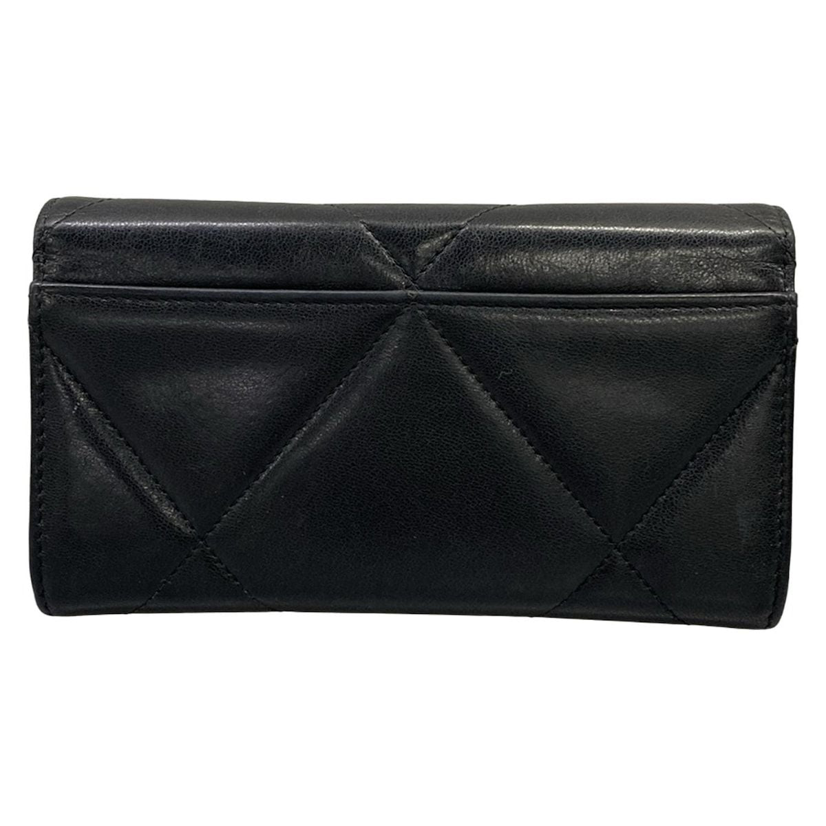 Chanel Wallet 19 Black Gold Lambskin — view 2