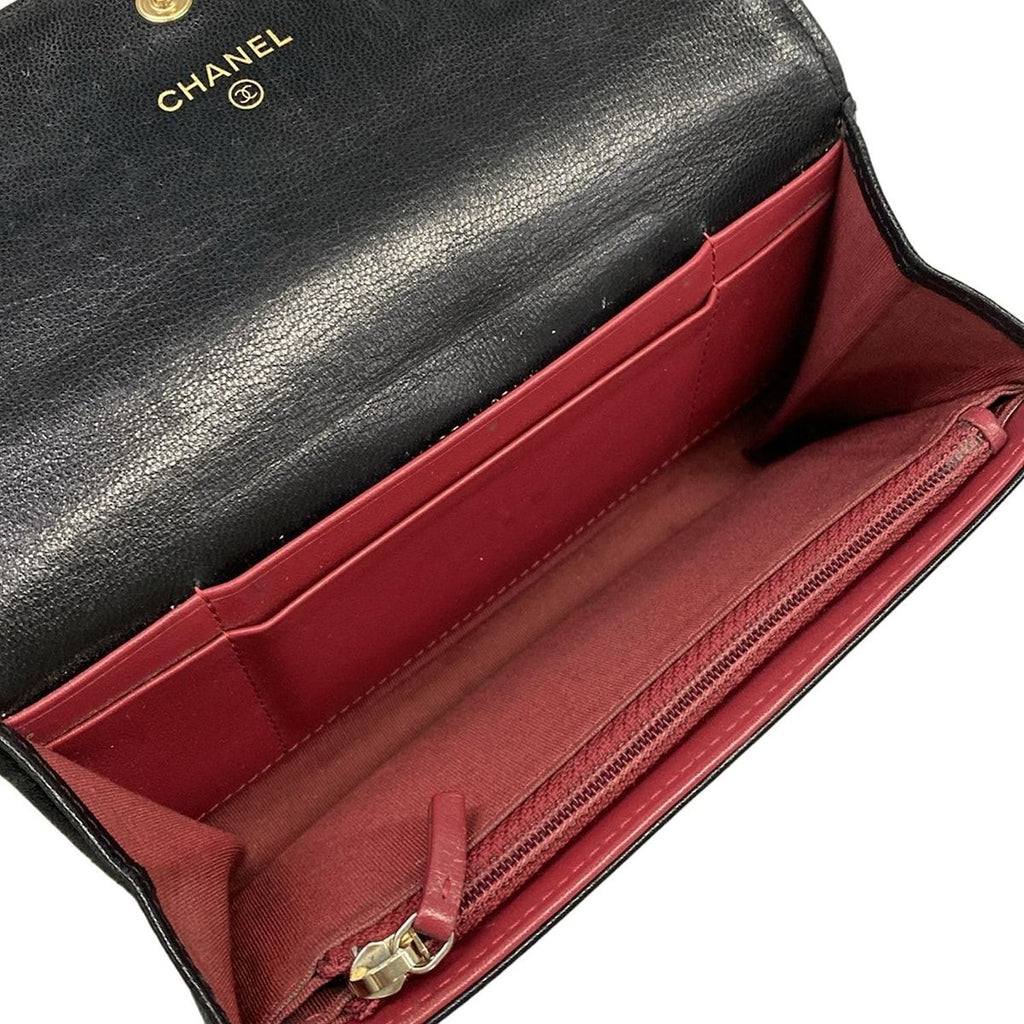 Chanel Wallet 19 Black Gold Lambskin — view 4