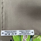 Hermes Carre 90 les Quatre Saisons Four Seasons Brown Animal Flower Scarf Silk — view 7