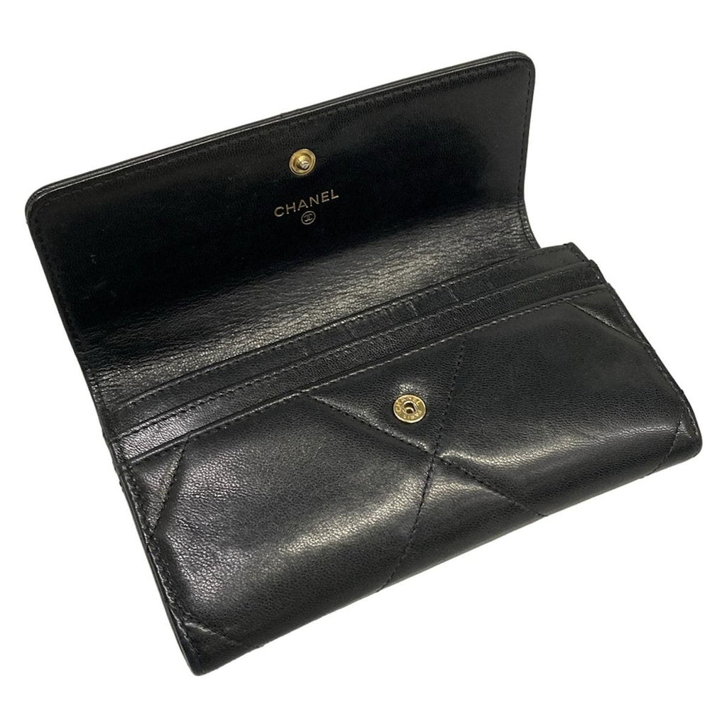 Chanel Wallet 19 Black Gold Lambskin — view 3