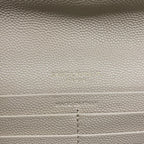 Saint Laurent Paris Wallet Monogram Large Flap Beige Leather — view 6