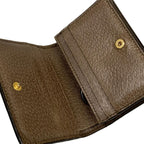 Gucci Bifold Wallet Ophidia Beige Ebony Dark Brown Leather — view 3