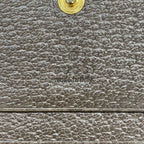 Gucci Bifold Wallet Ophidia Beige Ebony Dark Brown Leather — view 5
