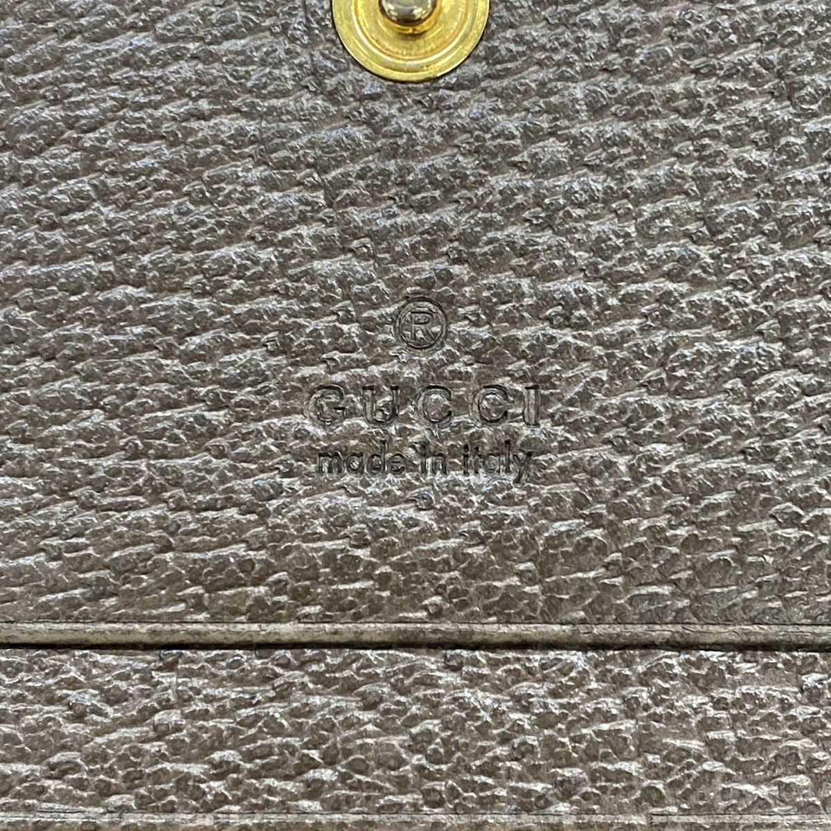 Gucci Bifold Wallet Ophidia Beige Ebony Dark Brown Leather — view 5