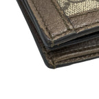 Gucci Bifold Wallet Ophidia Beige Ebony Dark Brown Leather — view 7