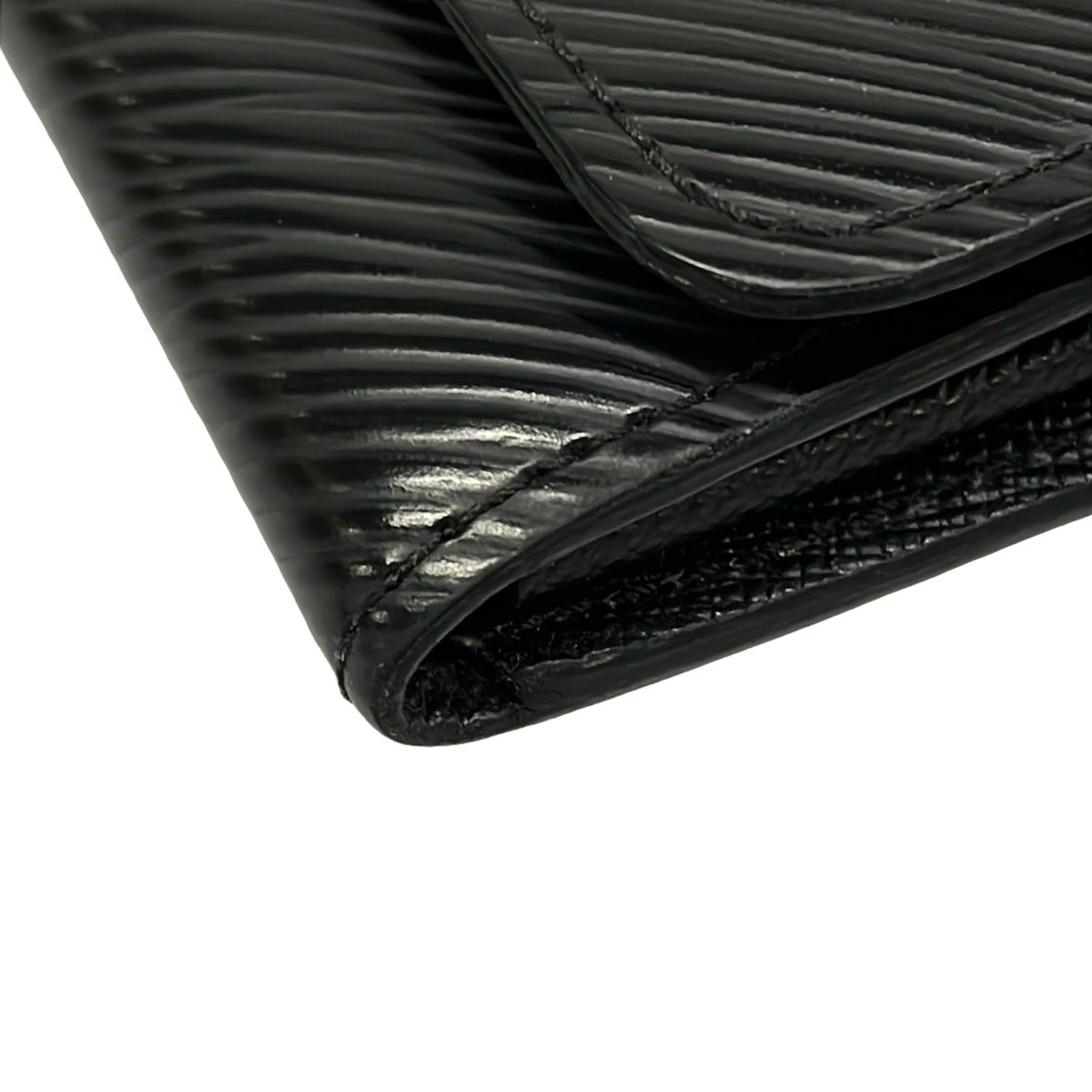 Louis Vuitton Wallet Twist Portefeuille Noir Leather Cowhide — view 6