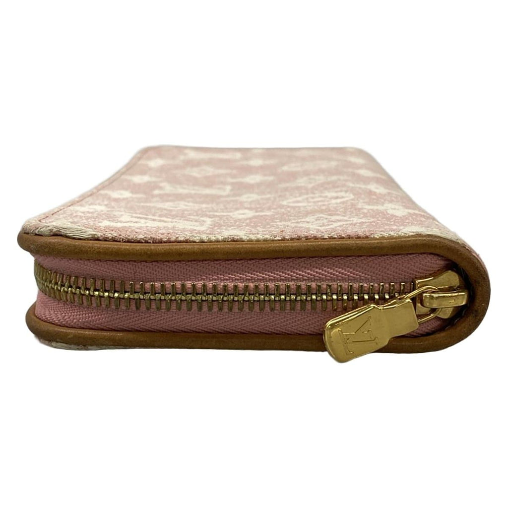 Louis Vuitton Wallet Monogram Jacquard Denim Zippy Pink — view 9