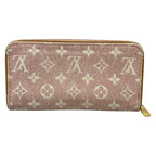 Louis Vuitton Wallet Monogram Jacquard Denim Zippy Pink — view 2