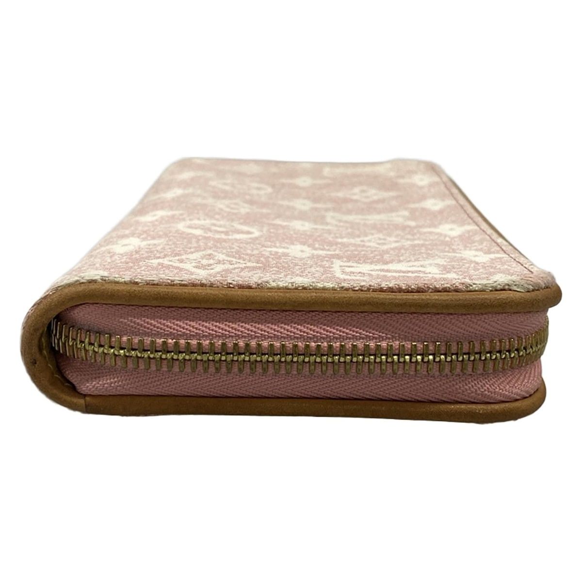 Louis Vuitton Wallet Monogram Jacquard Denim Zippy Pink — view 8