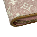 Louis Vuitton Wallet Monogram Jacquard Denim Zippy Pink — view 7