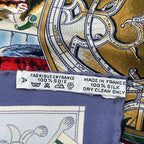 Hermes Carre 90 Scarf les Ameriques Americas Columbus Silk Multicolor — view 6