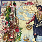 Hermes Carre 90 Scarf les Ameriques Americas Columbus Silk Multicolor — view 2