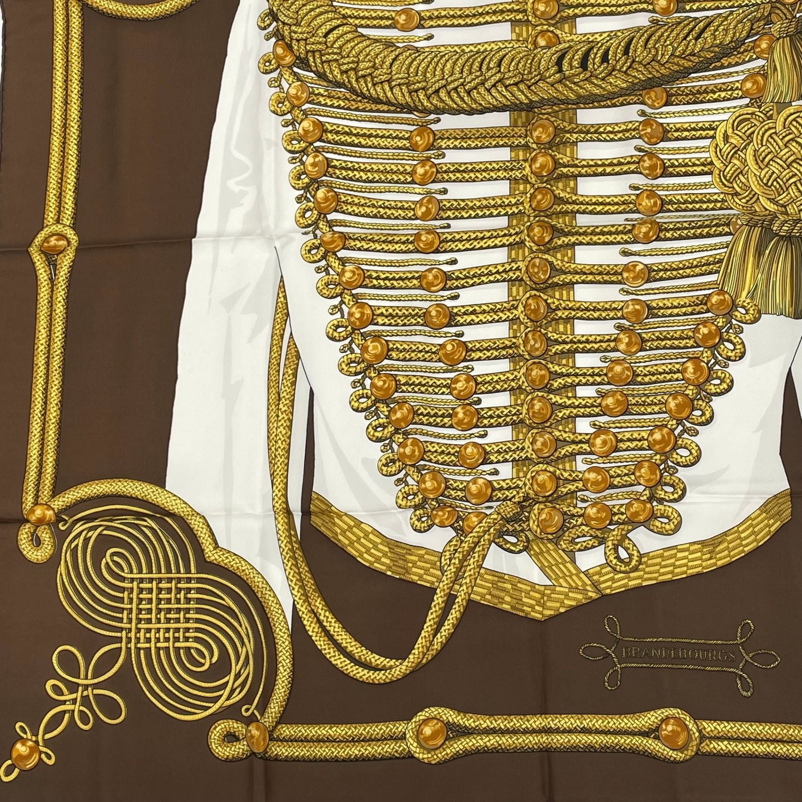 Hermes Carre 90 Brandebourgs Scarf Silk — view 4