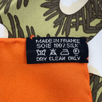 Hermes Carre 90 Noel Au 24 Faubourg Christmas at 24 Silk Scarf Orange — view 7