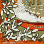 Hermes Carre 90 Noel Au 24 Faubourg Christmas At 24 Silk Scarf Orange
