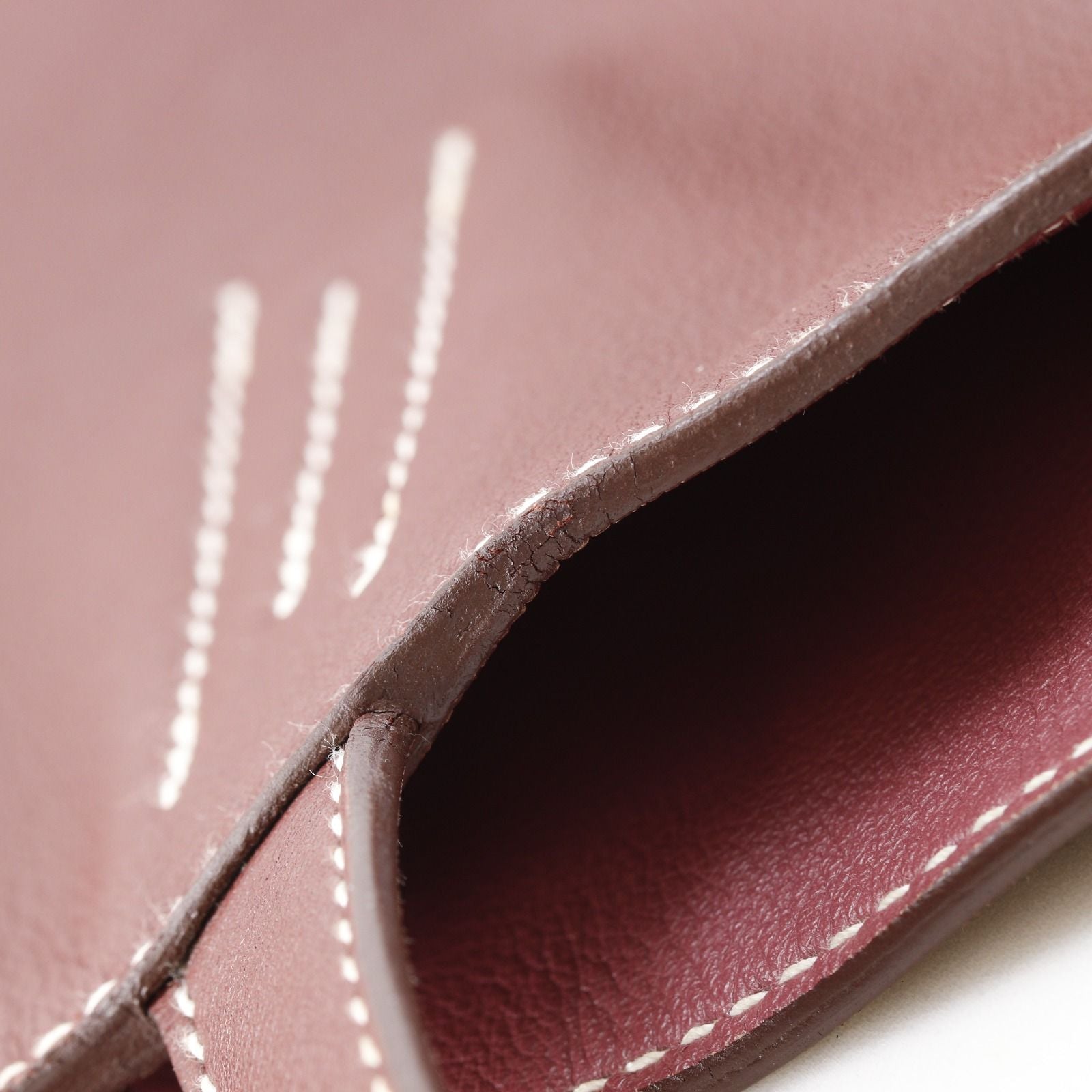 Hermes Double Sens 26 Reversible Voile Swift Red Pink JO Tote — view 7