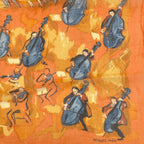 Hermes Concerto Orange Silk 100% Scarf