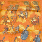 Hermes Concerto Orange Silk 100% Scarf