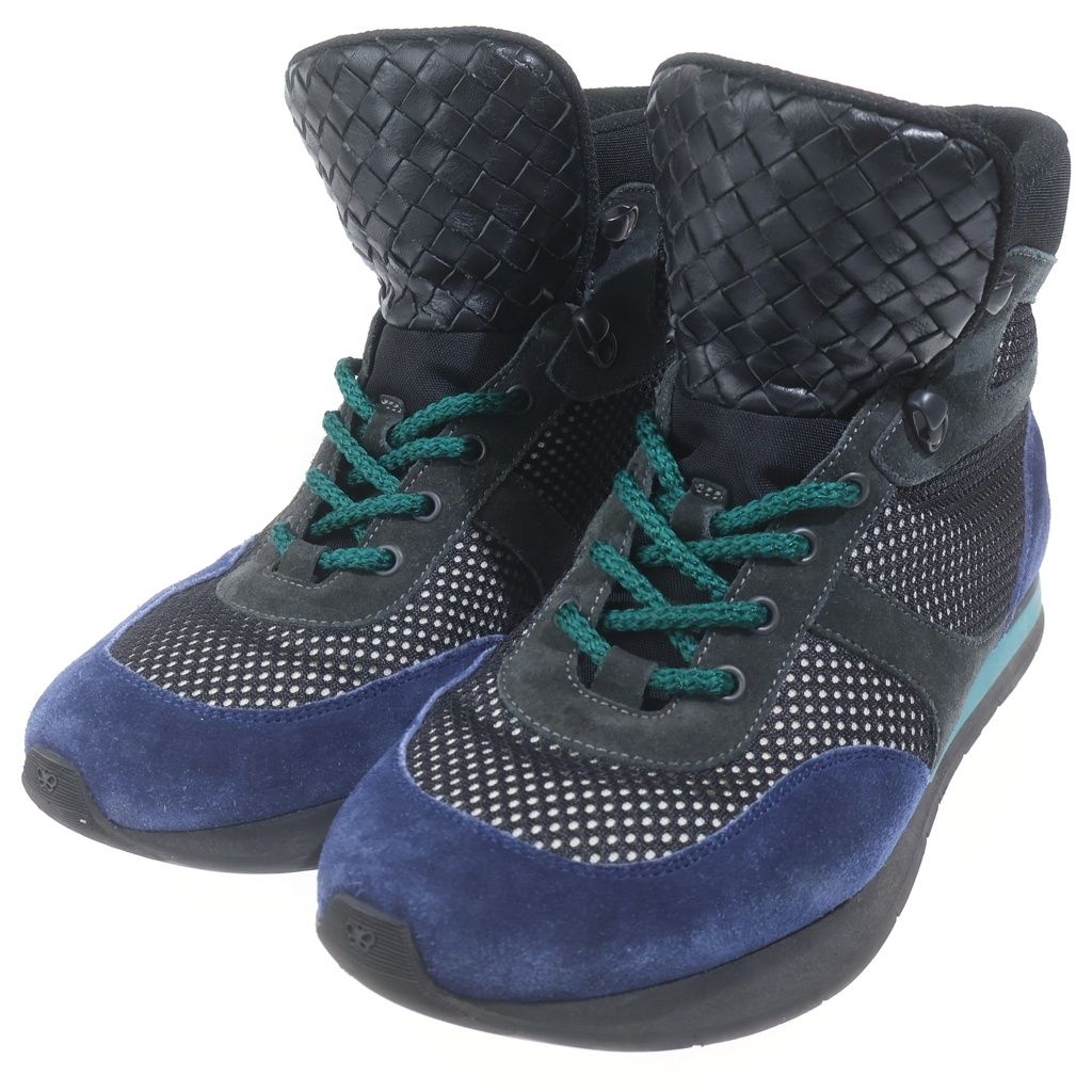 Bottega Veneta Mountain Trekking High Cut Boots Black Blue — view 2