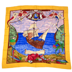 Hermes Scarf Carre 90 Silk Christophe Colomb Decouvre 1 Amerique 12 Octobre