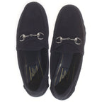 Gucci Horsebit Suede Leather Low Cut Sneakers Black — view 4