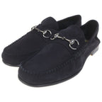 Gucci Horsebit Suede Leather Low Cut Sneakers Black — view 2