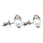 Hermes Pop Mini Earrings Silver Pink — view 4
