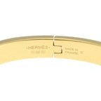 Hermes Mini Click Chaine D'ancre Bangle Bracelet Orange Gold — view 5