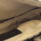 Dior Oblique Saddle Bag Top Handle Navy Leather Canvas Gold — view 5