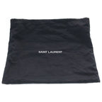 Saint Laurent Paris Matelasse Carre Clutch Case Pouch Black Leather Silver — view 7