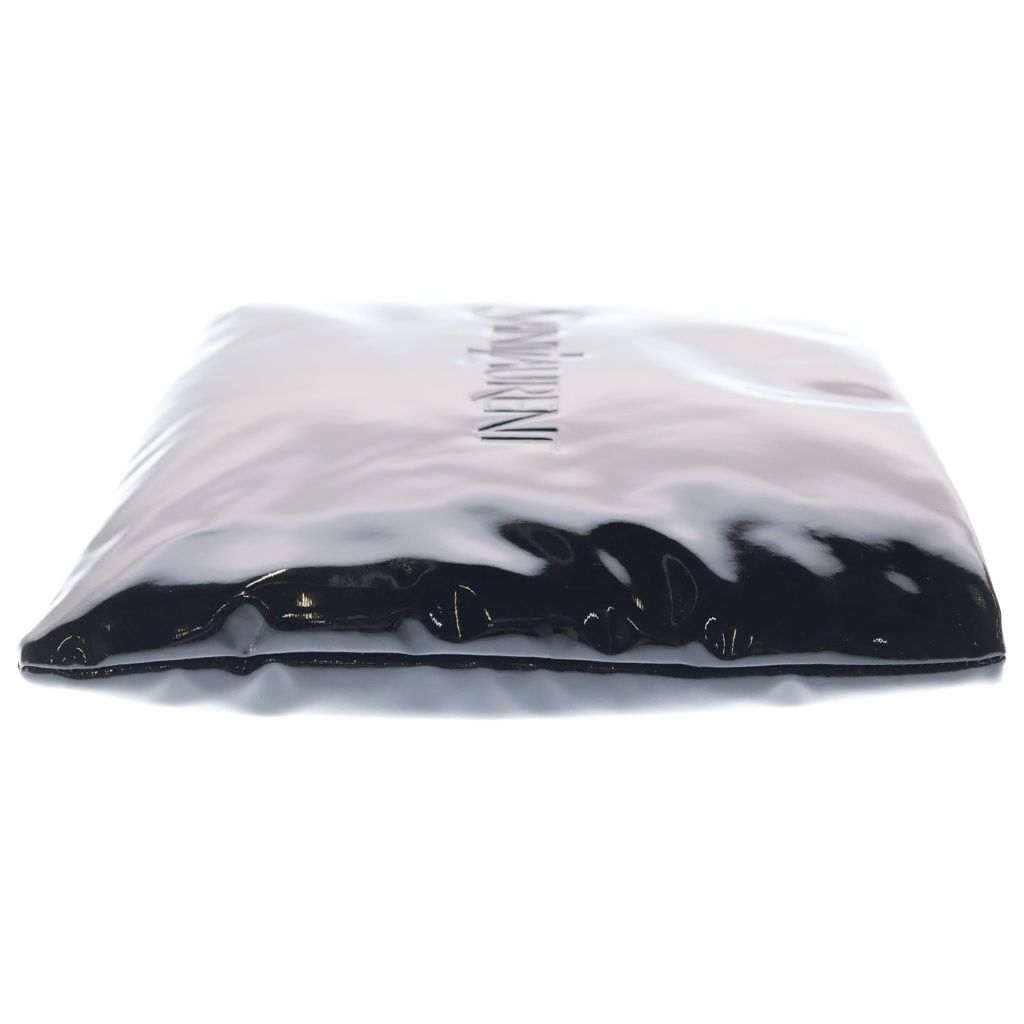 Saint Laurent Paris Large Puffy Pouch Clutch Case Black Patent — view 3