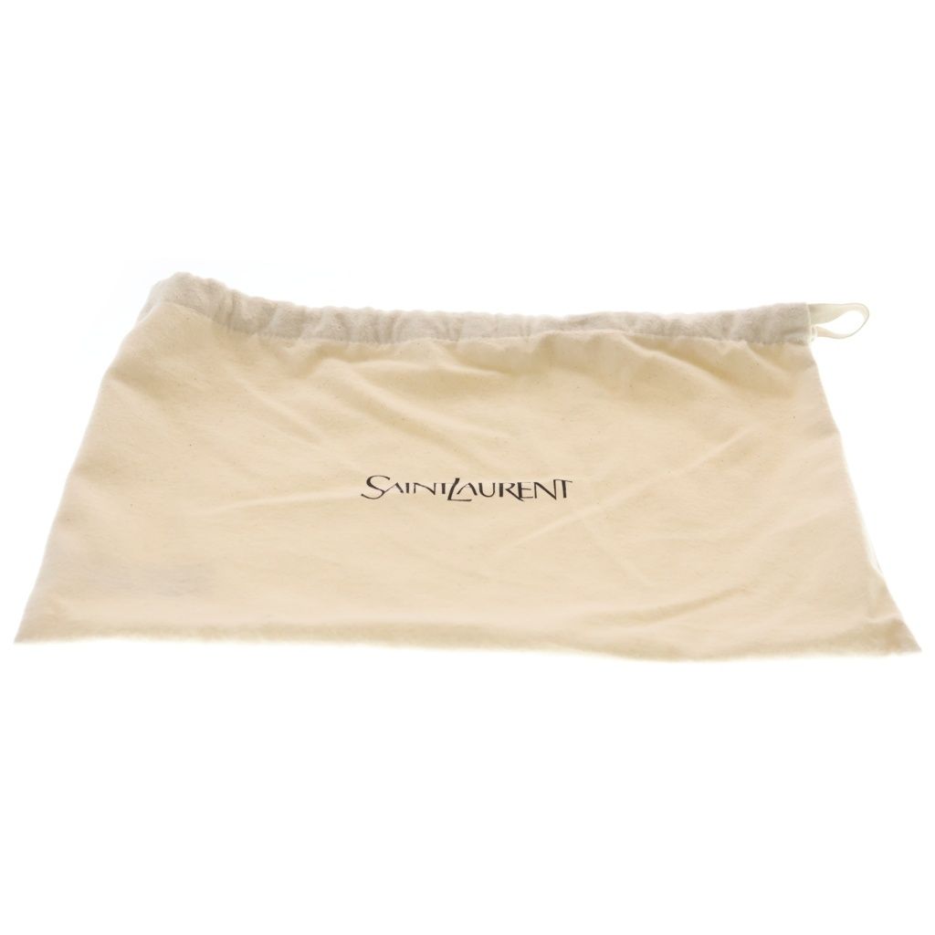 Saint Laurent Paris Large Puffy Pouch Clutch Case Black Patent — view 6