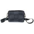 Louis Vuitton Damier Graphite Trio Messenger Bag Black Leather Silver