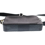 Louis Vuitton Damier Graphite Trio Messenger Bag Black Leather Silver — view 4