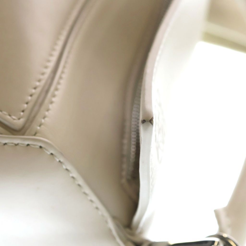 Loewe Puzzle Small 2-Way Shoulder Bag White Leather Silver — view 6