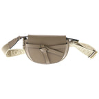 Loewe Gate Dual Mini Shoulder Bag Beige Leather Gold