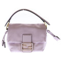 Fendi Mamma Bucket Nappa Leather Mini Shoulder Bag Light Purple Gold