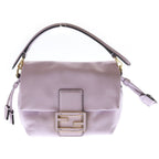 Fendi Mamma Bucket Nappa Leather Mini Shoulder Bag Light Purple Gold