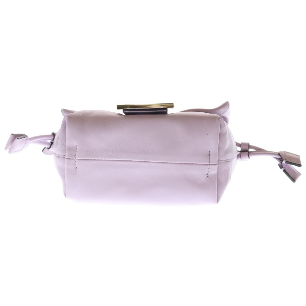 Fendi Mamma Bucket Nappa Leather Mini Shoulder Bag Light Purple Gold — view 4