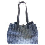 Dior Toujour Denim Leather Tote Gold Blue — view 2