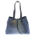 Dior Toujour Denim Leather Tote Gold Blue