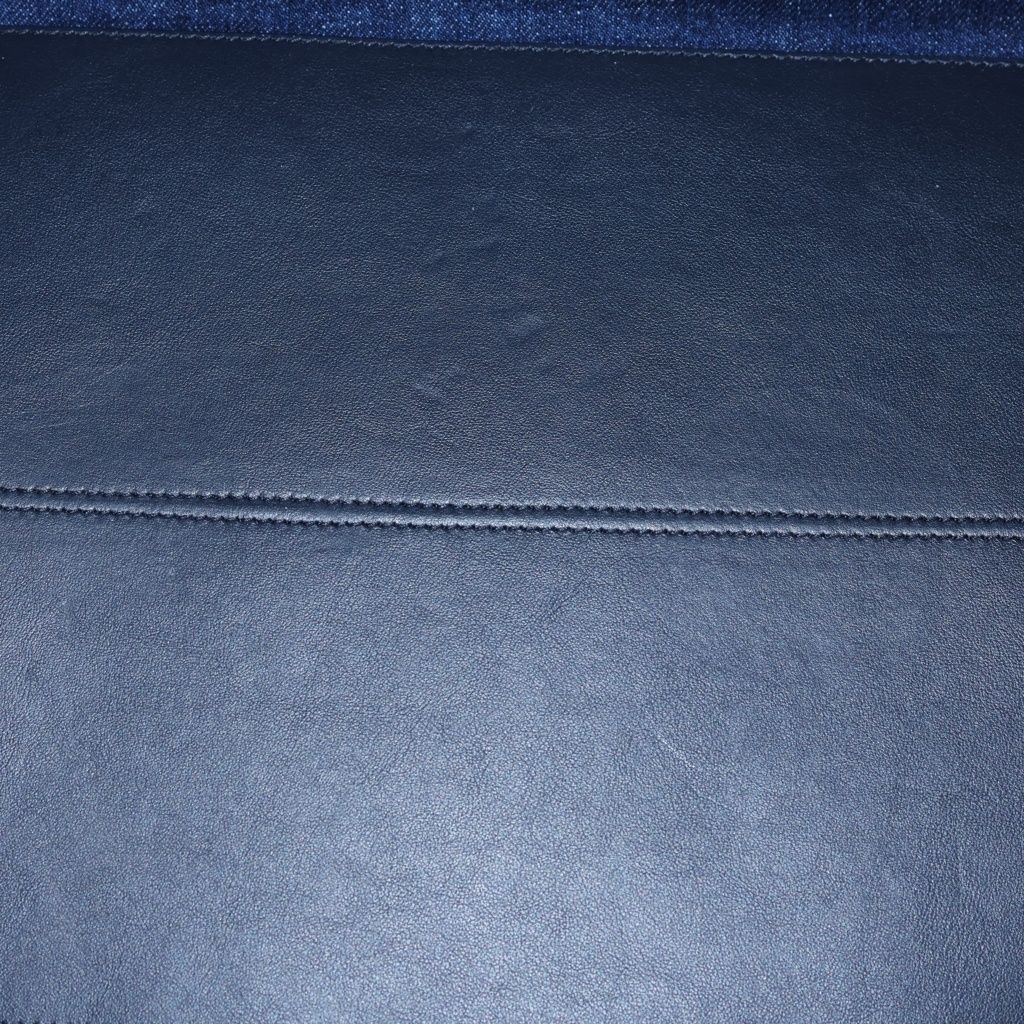 Dior Toujour Denim Leather Tote Gold Blue — view 5