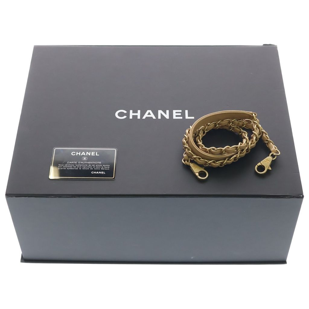 Chanel Coco Handle 29 Quilted Large 2-Way Shoulder Bag Caviar Leather Gold Beige — view 8