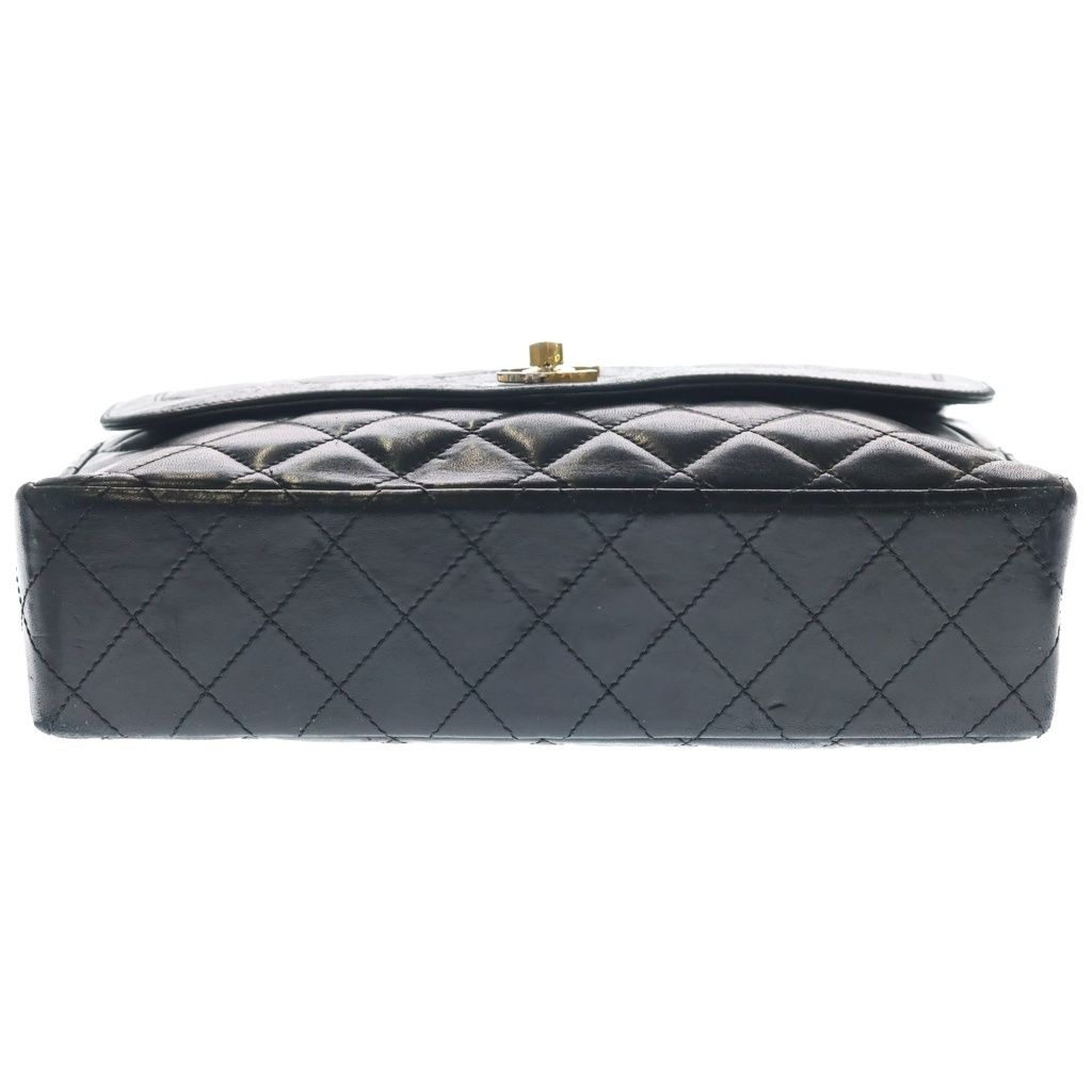 Chanel Quilted Limited Edition Double Flap Chain Shoulder Bag 2-Way Black — view 4
