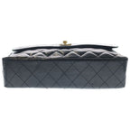 Chanel Quilted Limited Edition Double Flap Chain Shoulder Bag 2-Way Black — view 4