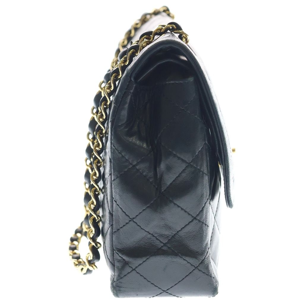 Chanel Quilted Limited Edition Double Flap Chain Shoulder Bag 2-Way Black — view 3