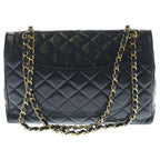 Chanel Quilted Limited Edition Double Flap Chain Shoulder Bag 2-Way Black — view 2