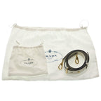 Prada Symbol Stitch 2-Way Shoulder Bag White Leather Gold — view 6