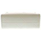 Prada Symbol Stitch 2-Way Shoulder Bag White Leather Gold — view 4